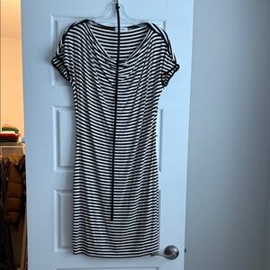 Calvin Klein Monochrome Striped Dress